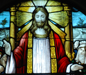 RoseWindowJesusDetail